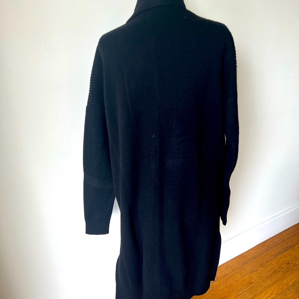 Vince open front wool cashmere knee length cardigan